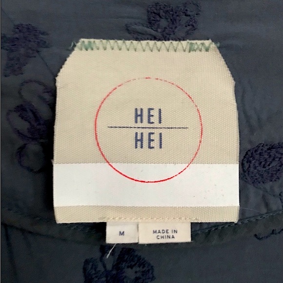 EUC Anthropologie HEI HEI Melita embroidered jacket size M, with POCKETS! - Picture 3 of 8